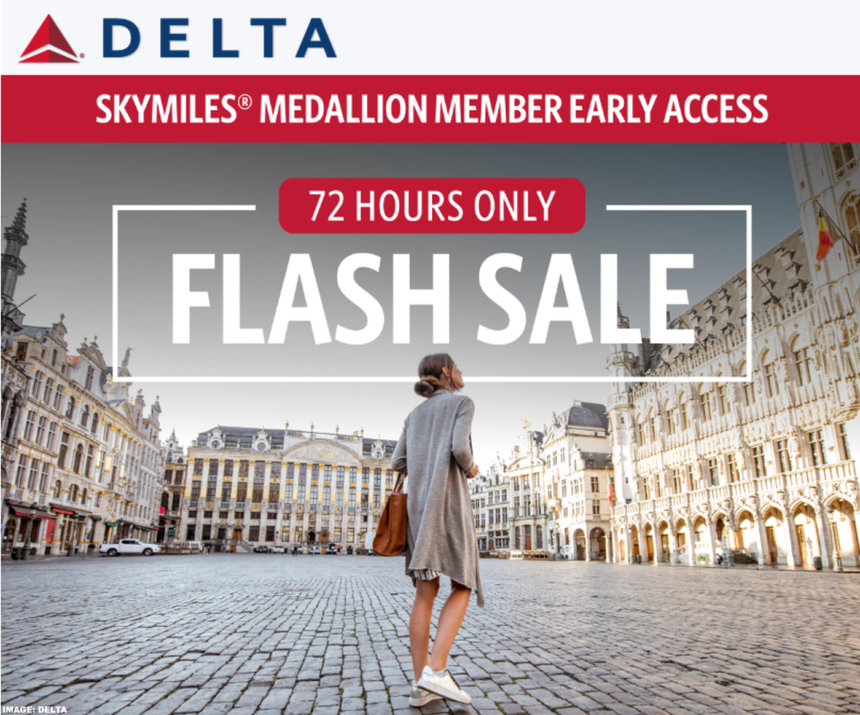 Delta Europe Award Flash Sale For Travel February 11 – March 31, 2025 (Book By January 30)