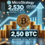 MicroStrategy Accumulates 2,530 More BTC, Crosses 450,000 Bitcoin Mark