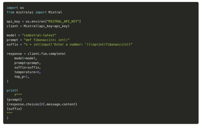 Mistral AI Unveils Codestral 25.01: A New SOTA Lightweight and fast Coding AI Model