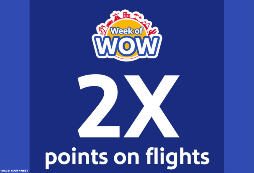 Southwest Airlines Rapid Rewards Double Points January 10 – May 21, 2025 (Book January 9 – 13)