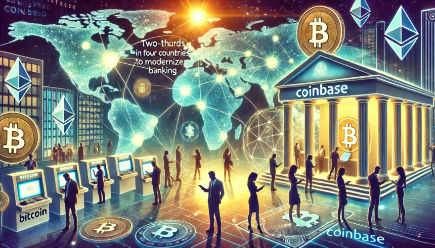 Two-Thirds in Four Countries Trust Crypto to Modernize Banking, Coinbase Says