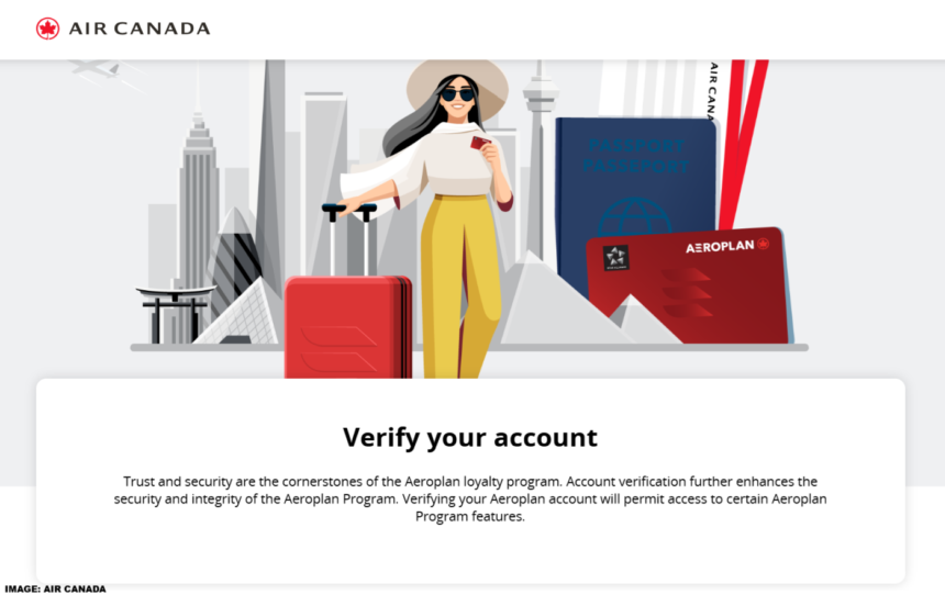 Air Canada Aeroplan Account & Identity Verification Process