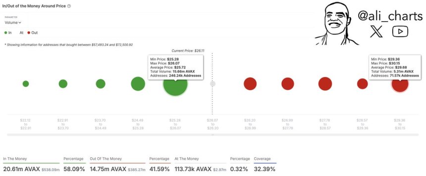 Avalanche Holds Key Demand Zone – Analyst Sets $30 Target If Momentum Holds