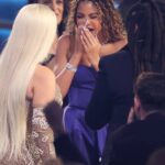 Blue Ivy Joined Beyonce on Stage at the Grammys in a Royal Purple Naeem Khan Strapless Gown