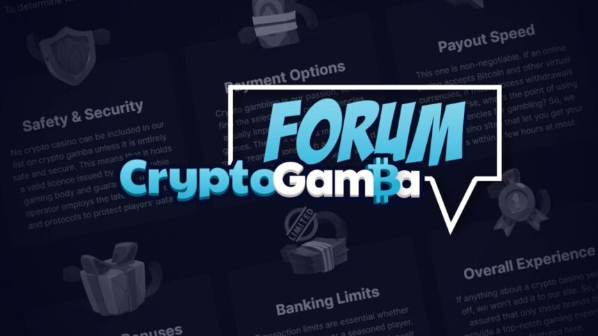 CryptoGamba Unveils New Forum to Unite Crypto Gambling Enthusiasts