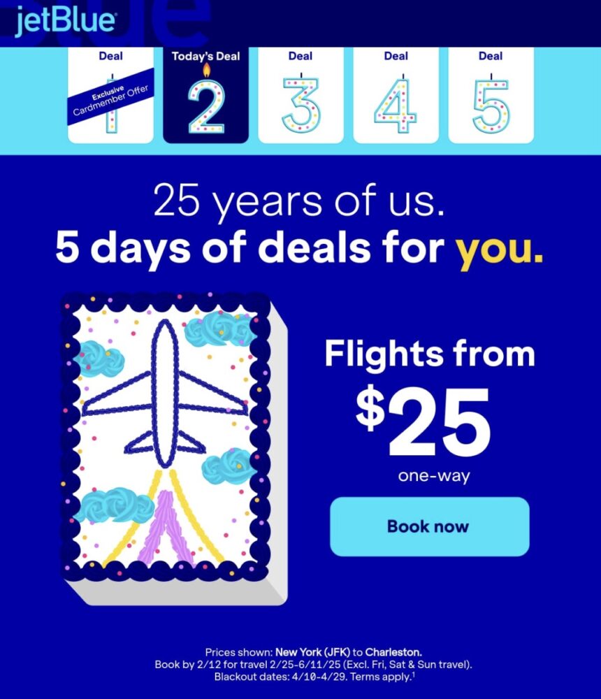 Huge JetBlue Sale: Book Roundtrip Fares from Just $49 (Ends Wednesday!)