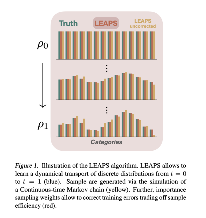 LEAPS: A Neural Sampling Algorithm for Discrete Distributions via Continuous-Time Markov Chains (‘Discrete Diffusion’)