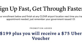 New CLEAR Promo: Sign Up & Get a $75 Uber Credit