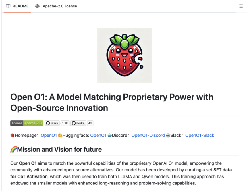 Open O1: Revolutionizing Open-Source AI with Cutting-Edge Reasoning and Performance