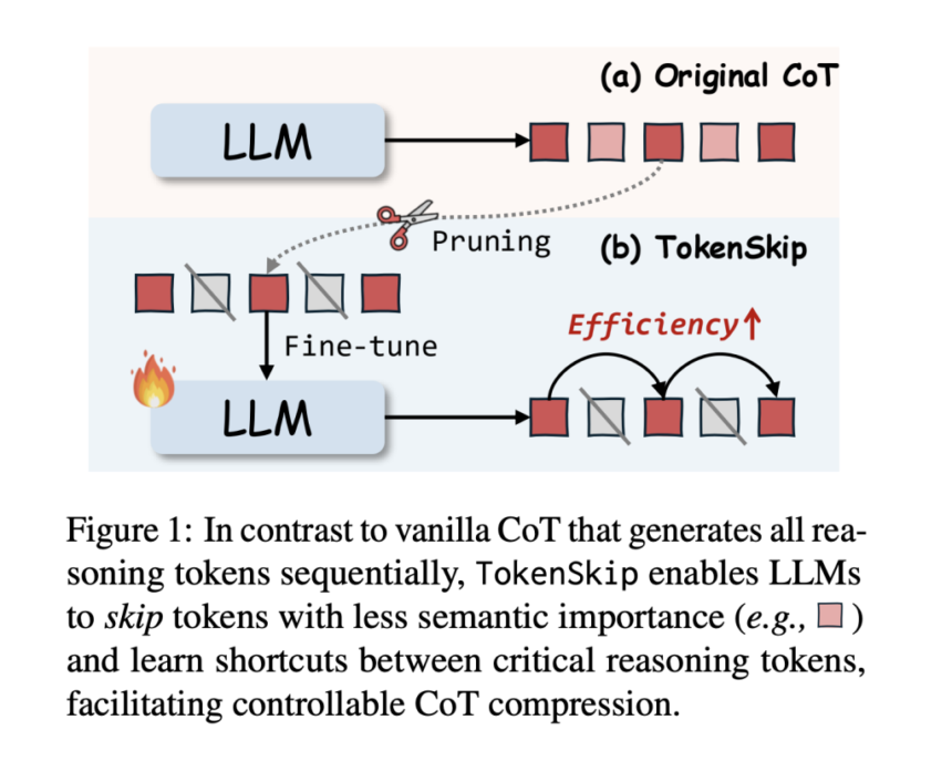 TokenSkip: Optimizing Chain-of-Thought Reasoning in LLMs Through Controllable Token Compression