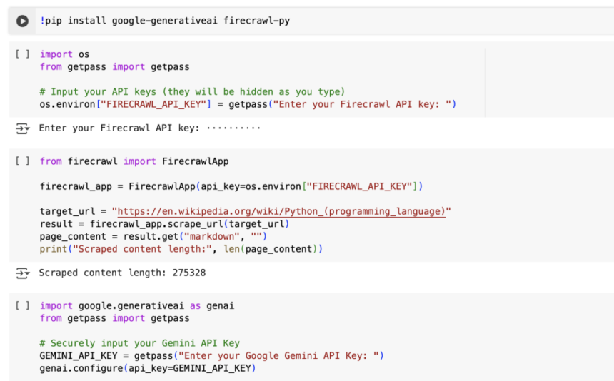 A Coding Implementation of Web Scraping with Firecrawl and AI-Powered Summarization Using Google Gemini