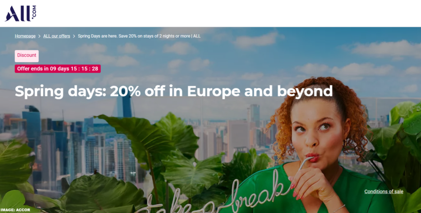 Accor ALL Europe & Beyond 30% Off Spring Sale For Stays March 28 – June 7, 2025 (Book By March 13)