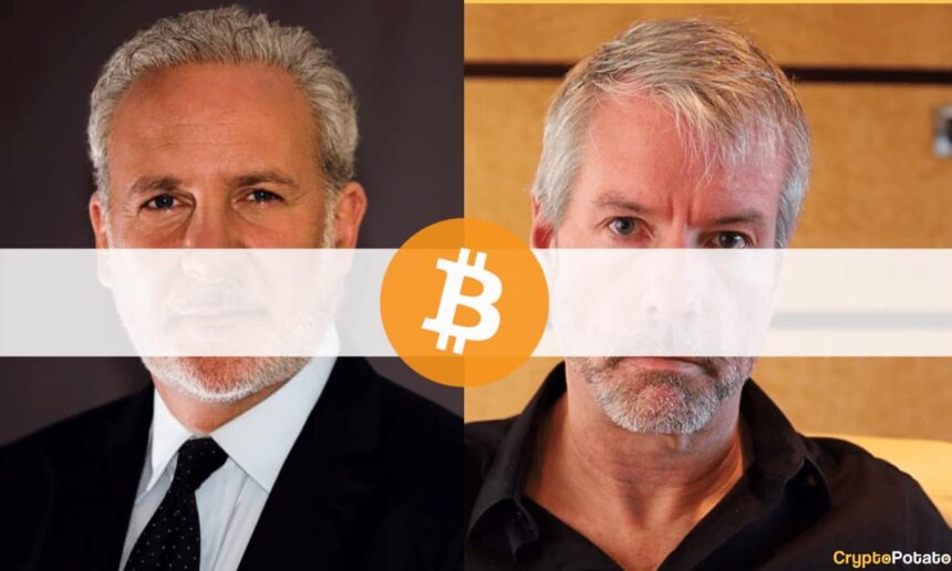 Bitcoin Critic Peter Schiff Warns Michael Saylor That Gold Will Outlast BTC