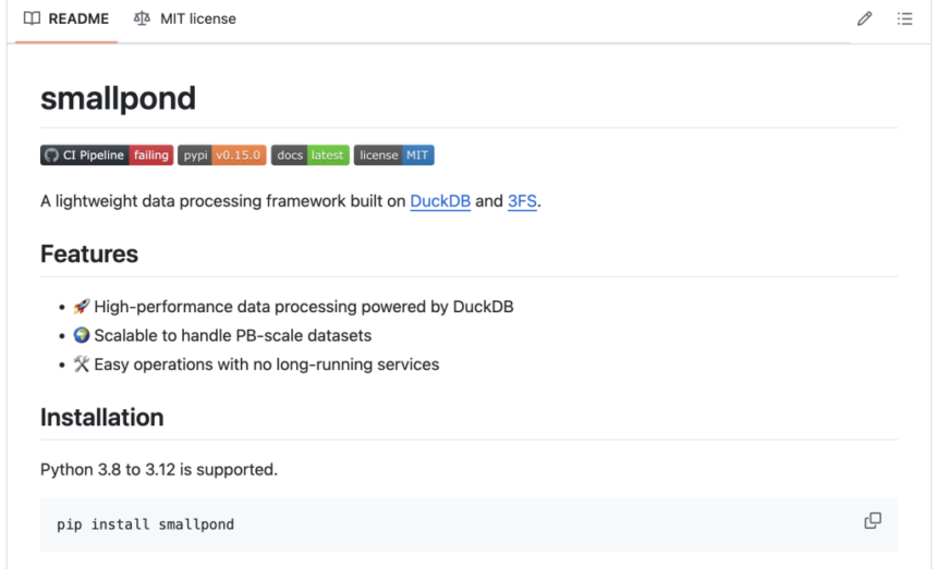 DeepSeek AI Releases Smallpond: A Lightweight Data Processing Framework Built on DuckDB and 3FS