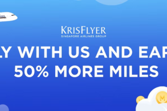 Singapore Airlines KrisFlyer 50% Bonus Miles For Travel April 1 – October 31, 2025