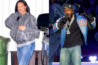 Celebs Love: Rihanna and Kendrick Lamar in Celine Jeans, Beyonce and JLO in Gabriela Hearst Blazers, Kelly Rowland and Alicia Keys in Fear of God Pinstripe Suits