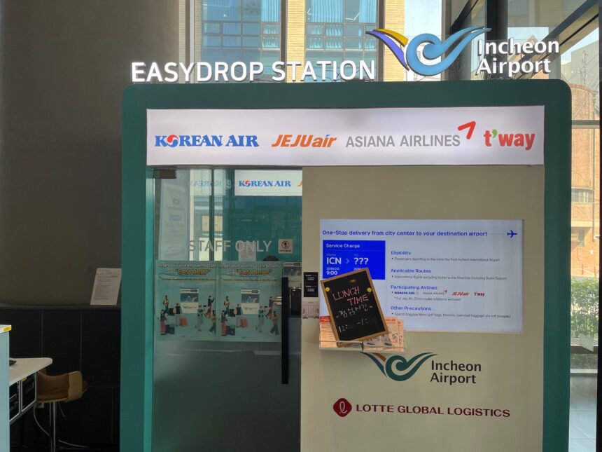 Convenient EasyDrop Baggage Drop Off Stations In Seoul, Is It Worth It?